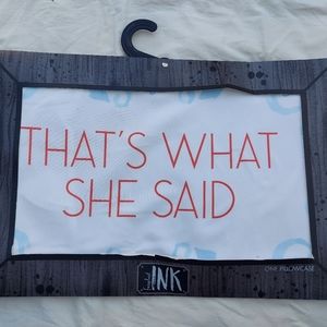That's What She Said Faceplant Ink Pillow Case